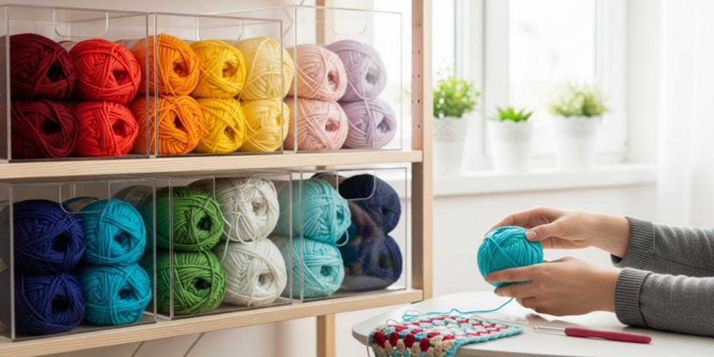 How to Store and Organize Yarn as a New Crocheter