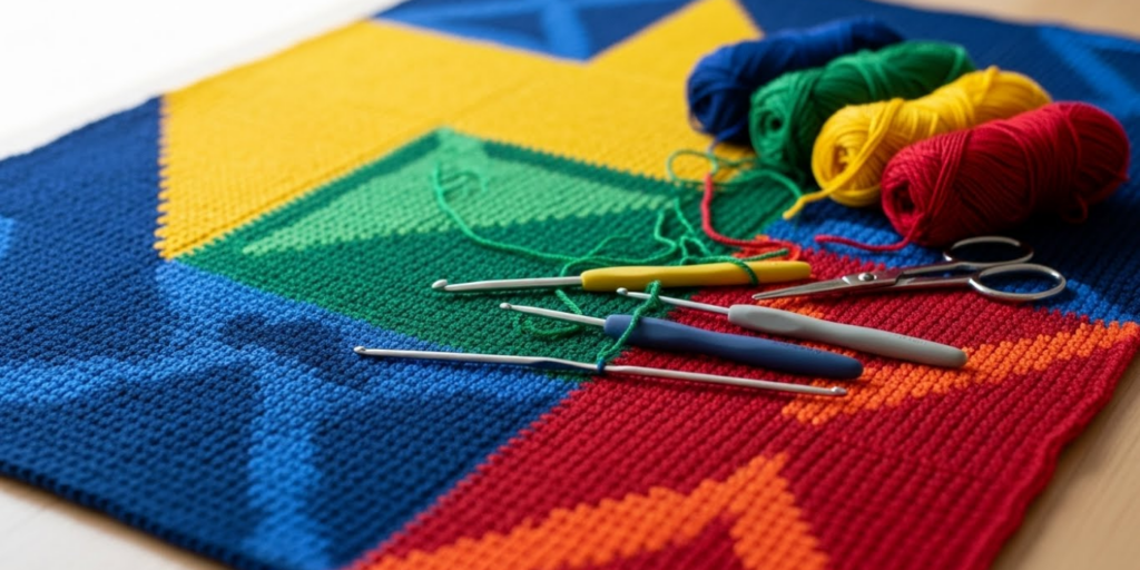 Intarsia Crochet_ Bold Blocks of Color Without the Floats